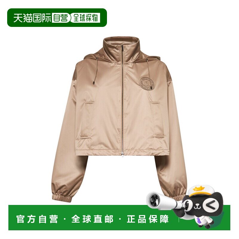 1h可退 香港直邮Fendi 芬迪 女士 连帽夹克 FAN198AT8H brown棕色