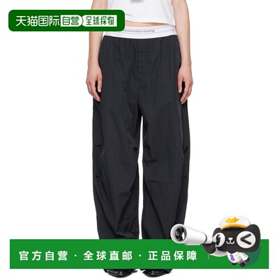 香港直邮Alexander Wang 亚历山大 王 女士 黑色 Mid-Rise Pleate