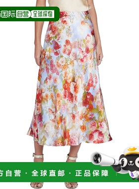 自营L'AGENCE Clarisa Bias Silk Maxi Skirt - white 美国奥莱直