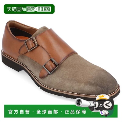 自营Thomas & Vine Artemis Chisel Toe Double Monk Strap - tau