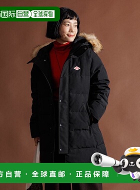 1h可退 日本直邮Danton女士假毛领中长款羽绒外套 1155178200259
