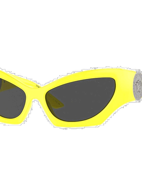 自营 versace/范思哲 女士60毫米太阳镜墨镜 黄色 美国奥莱直发