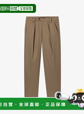 自营欧洲直邮APC 男士沙黄色羊毛/棉直筒裤休闲裤