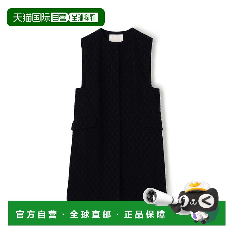 日本直邮Ballsey 摩尔羊毛提花圆领马甲牛仔