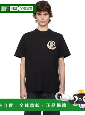 1h可退 香港直邮Moncler 盟可睐 男士 黑色 Archivio Creativo T