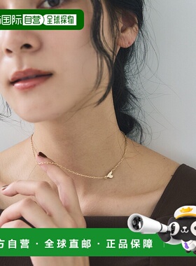 1h可退 日本直邮VIS女士侧边爱心项链 精致链条设计 金色银色可选