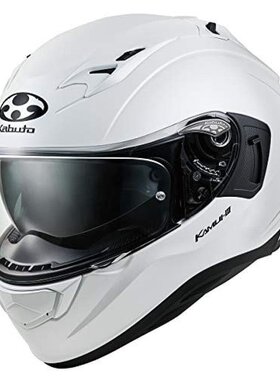 日本Ogk Kabuto摩托头盔全脸KAMUI3 珍珠白 M 584627