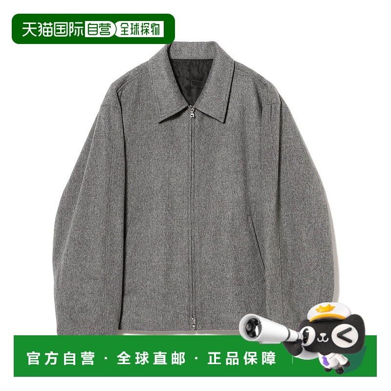 1h可退 日本直邮ssstein 男装 乌尔卡什米亚混纺 拉链短款夹克 ST