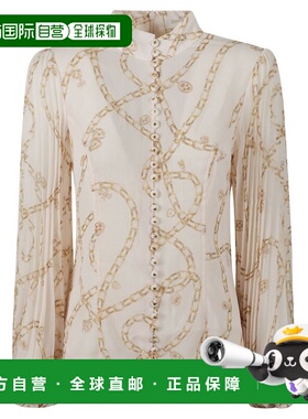 香港直邮潮奢 ZIMMERMANN 女士 Sunray 褶皺襯衫 0582TF25R