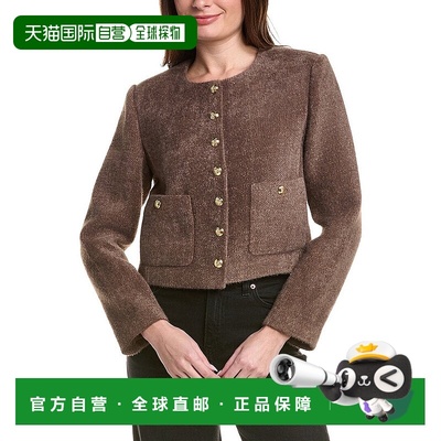 自营English Factory Cropped Jacket - Brown 外套美国直发奥莱