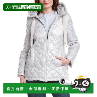 自营Sam Edelman Quilted Jacket - Silver 外套美国直发奥莱