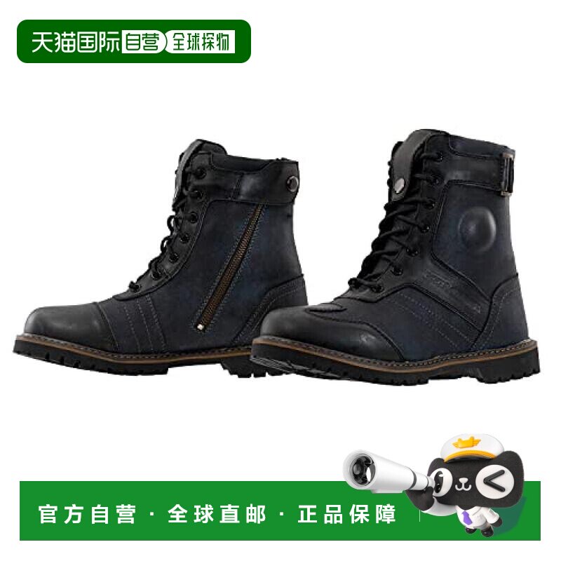 Komine 摩托车复古骑行靴 05-090 SB-90黑 25.5 cm图片