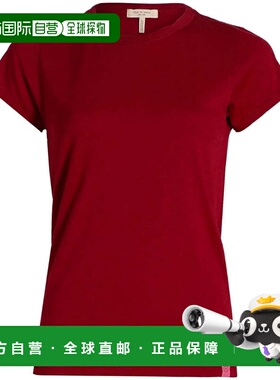 自营rag & bone Women's The Slub Tee - ruby 美国奥莱直发