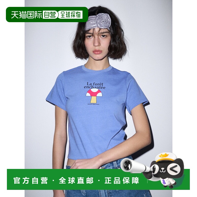 韩国直邮MARDI MERCREDI 女士女装T恤305978923 SLIM TSHIRT ENCHA