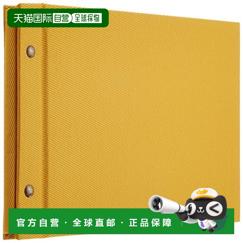 【日本直邮】 Nakabayashi 子母扣相册 陶瓦 A5 黄色 TER-A5F-120