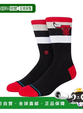 1h可退 日本直邮STANCE 男士芝加哥公牛队中筒袜 A555C22BUL#RED