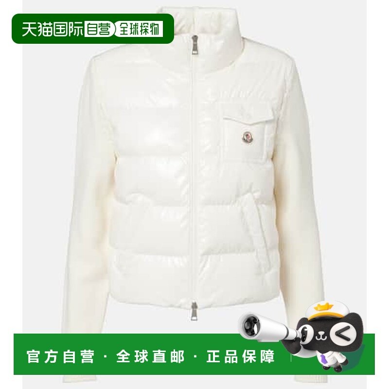 1h可退 香港直邮Moncler 盟可睐 女士 Down-paneled 羊毛针织开衫,女装/女士精品,风衣,淘宝优惠券,粉丝福利购,淘宝优惠卷