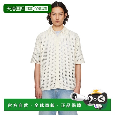 1h可退 香港直邮潮奢 Solid Homme 男士 灰白色衬衫 S251KN52男装