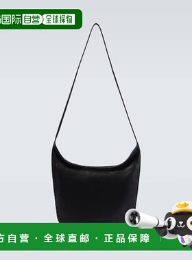 香港直邮The Row 男士 Izzy 竖款皮革肩包 black黑色 舒适时尚