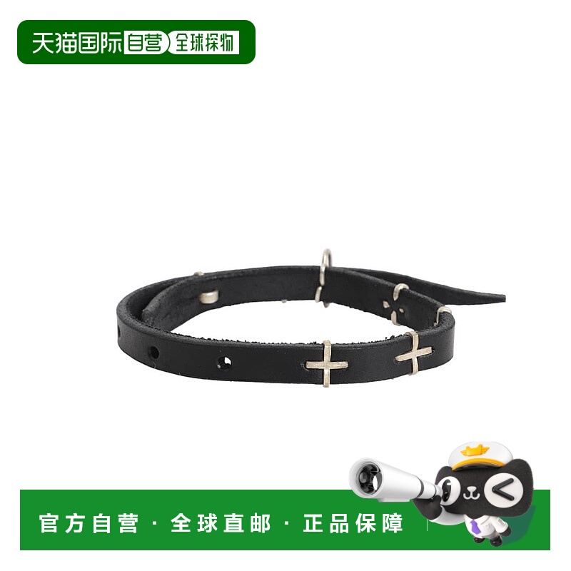 1h可退 日本直邮m.a+ 男女同款 极细设计 皮革风银饰手链 AF0LA1G