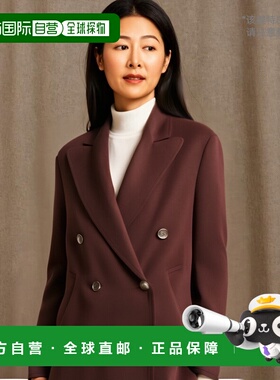 1h可退 香港直邮潮奢 Etro 艾特罗 女士 双排扣大衣 WRAA005499TU