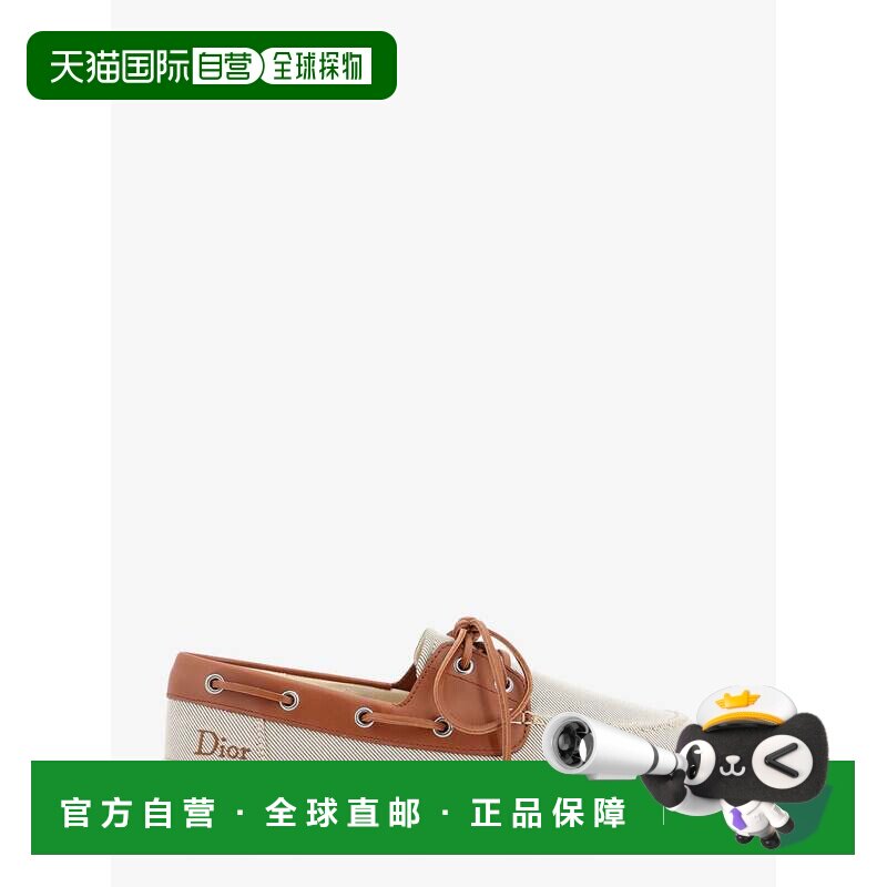 1h可退 香港直邮DIOR 迪奥 男士 Chester iviera 帆布皮革乐福鞋