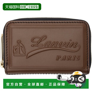 香港直邮潮奢 Lanvin 朗雯 男士 黑色 & 棕色 Catch By Zipped 卡