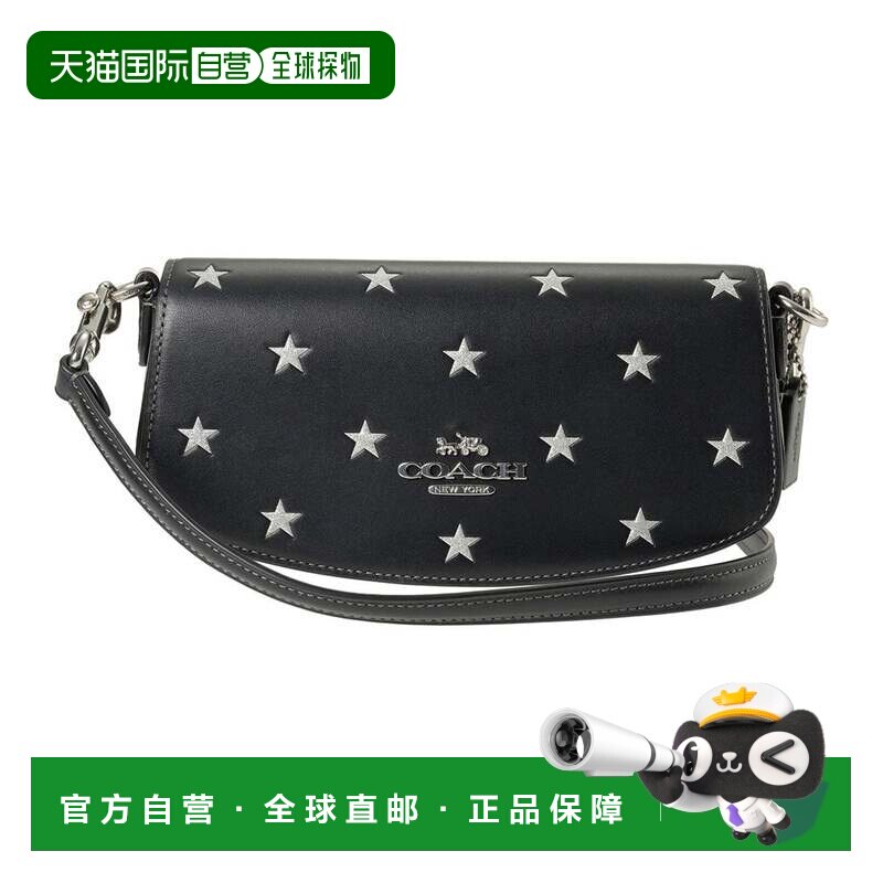 日本直邮COACH 单肩包 星星印花 安德烈亚小号 CW305 SVA47 黑色