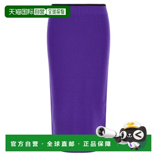 香港直邮PINKO 女士半身裙 105489A2Q9W21 AW2025 紫色 松紧腰半