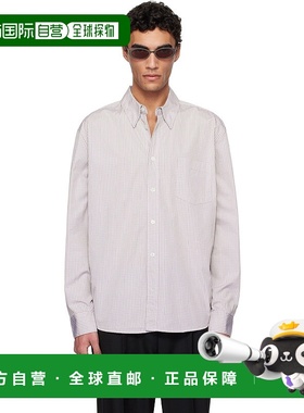 香港直邮Our Legacy 男士 白色 & 紫色 Beyond BD 衬衫 M2252BDI