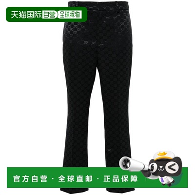 香港直邮GUCCI 女士休闲裤 786389ZAHMD4742 AW2024 蓝色 Black c