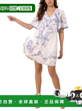 自营Hale Bob Lennox Mini Dress - blue 美国奥莱直发