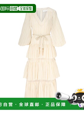 香港直邮Zimmermann V领连衣裙 9859DSS243长款