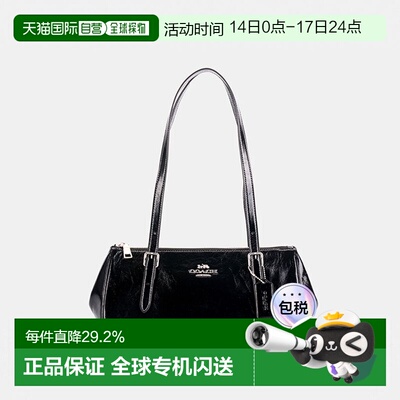 美国直邮coach蔻驰 Asher 34 时尚牛皮革法棍包保龄球单肩包CBJ05