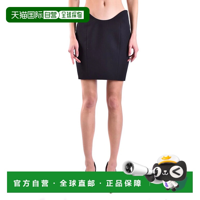 1h可退 香港直邮BALMAIN 女士半身裙 XF0LB394WB05-1 SS2022 黑色