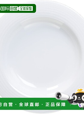 【日本直邮】则武 深盘 23cm 北极白 1 白色 精致瓷器（白色） 91
