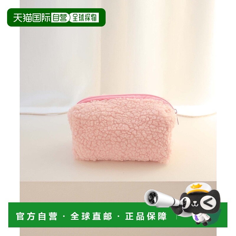 1h可退 日本直邮Edit Sheen 女士绒面拉链收纳包 BD24F0303