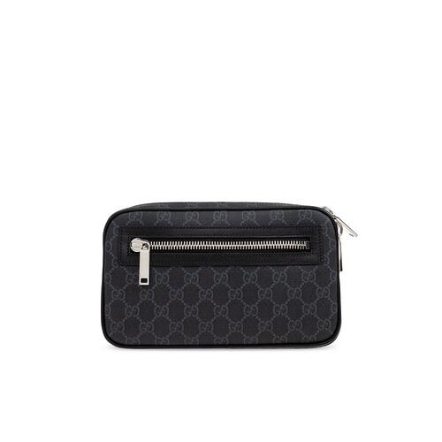 GUCCI 男士斜挎包 792094FADJM1043 CO 黑色 “GG” 腰包