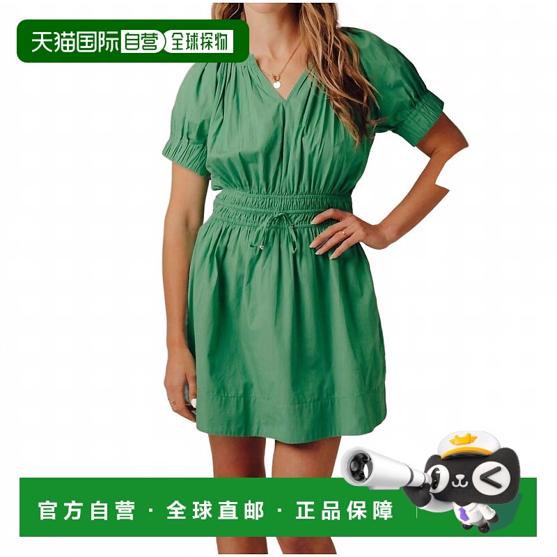 自营love the label诺亚绿色连衣裙 美国奥莱直发