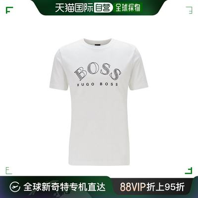 香港直邮HUGO BOSS 男士白色T恤 TEE1-50424014-100