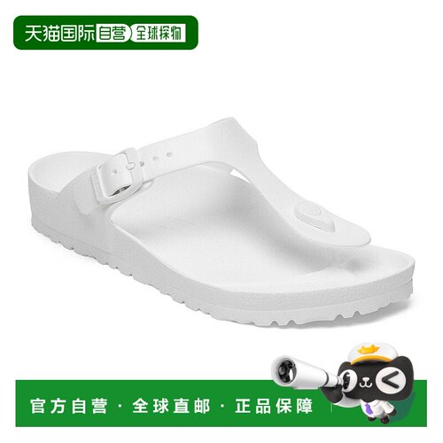 日本直邮Birkenstock 舒适圆头百搭软底搭扣人字拖鞋 男女同款 白