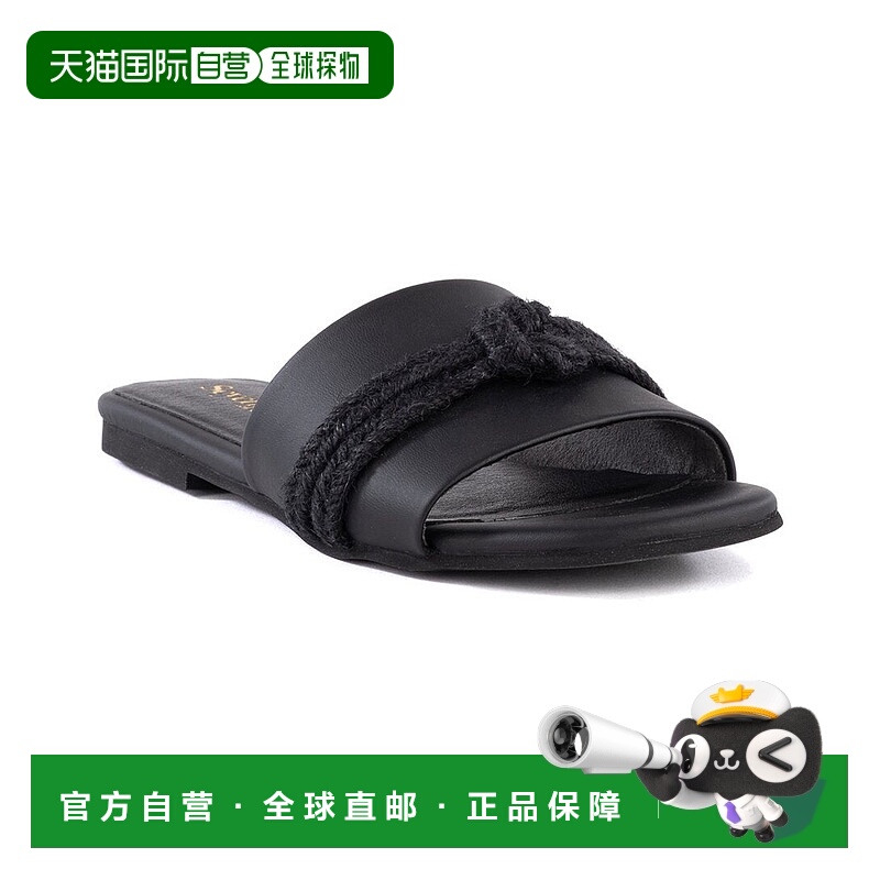 自营 seychelles塞舌尔 Hadlee 凉鞋 - 黑色皮革 美国奥莱直发