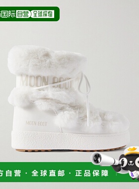 香港直邮Moon Boot 月亮靴 女士 LTrack Monaco shell 人造皮草边