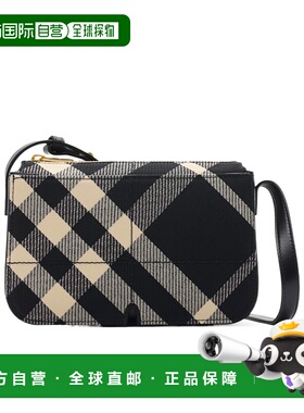 香港直邮BURBERRY 女士斜挎包 81033771 AW2024 黑色 Snip 斜挎包