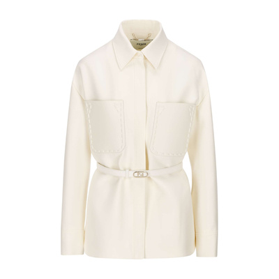 1h可退 香港直邮Fendi 系腰带休闲夹克 FJ7262AC4G