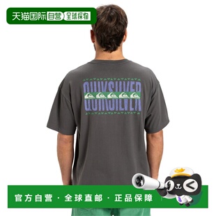 T恤 宽松半袖 后背logo印花设 日本直邮Quiksilver男女同款 1h可退