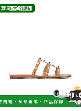 1h可退 香港直邮Valentino 华伦天奴 女士 铆钉凉拖平底鞋 4W2S0C