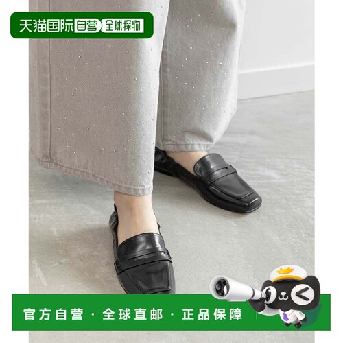 日本直邮RANDA 兰达 褶皱设计基础款乐福鞋 黑色