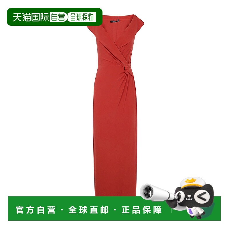 香港直邮Ralph Lauren 结饰裹身连衣裙 253863940长裙