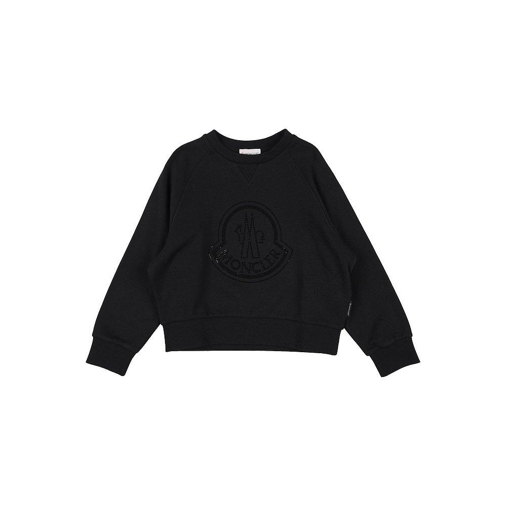 潮奢 Moncler 盟可睐 女童 运动衫童装 black黑色 舒适时尚
